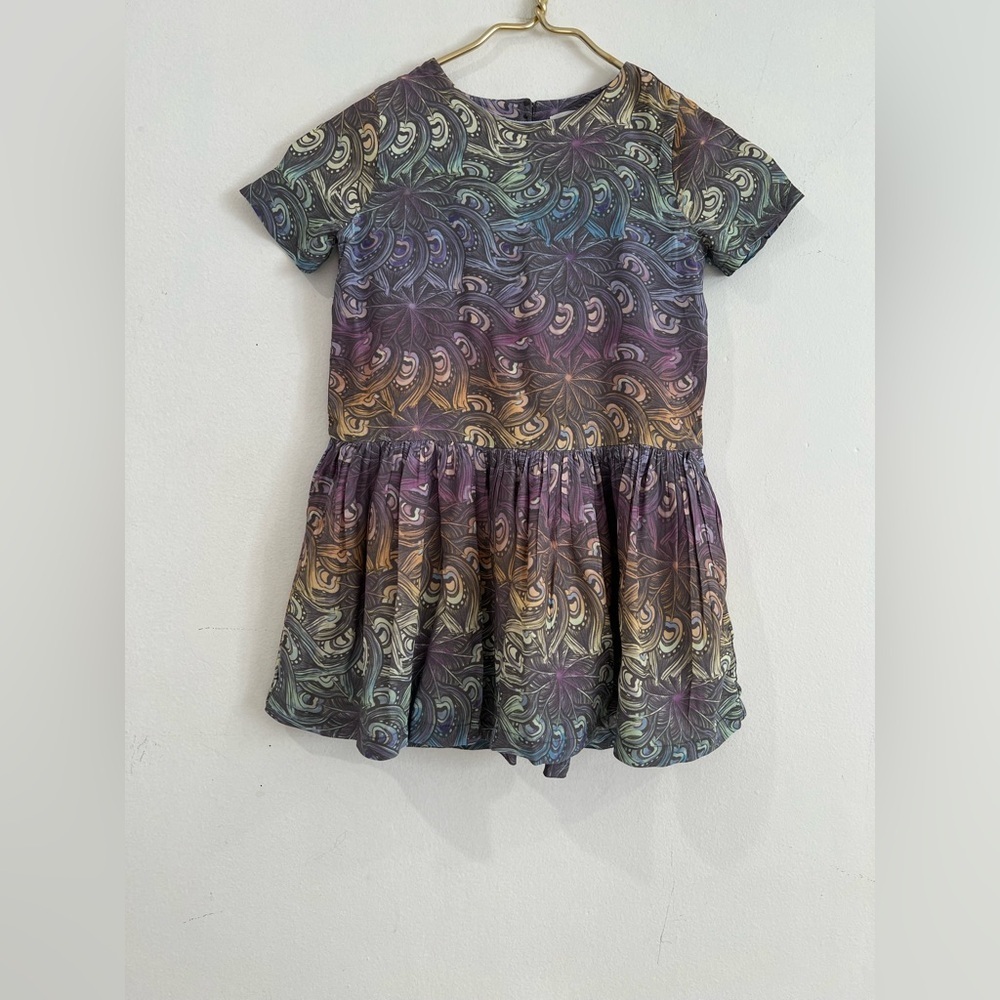 Gymboree short-sleeved printed dress girls, robe style rayon 5 years